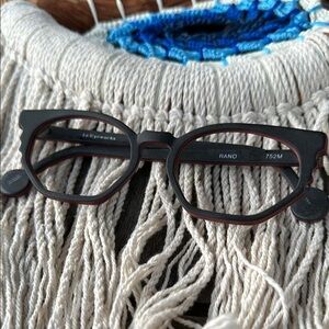 L.a. Eyeworks Rano 752M black red rare frames small petite
